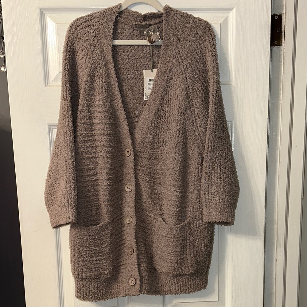 Barefoot Dreams Greige Women's Cardigan